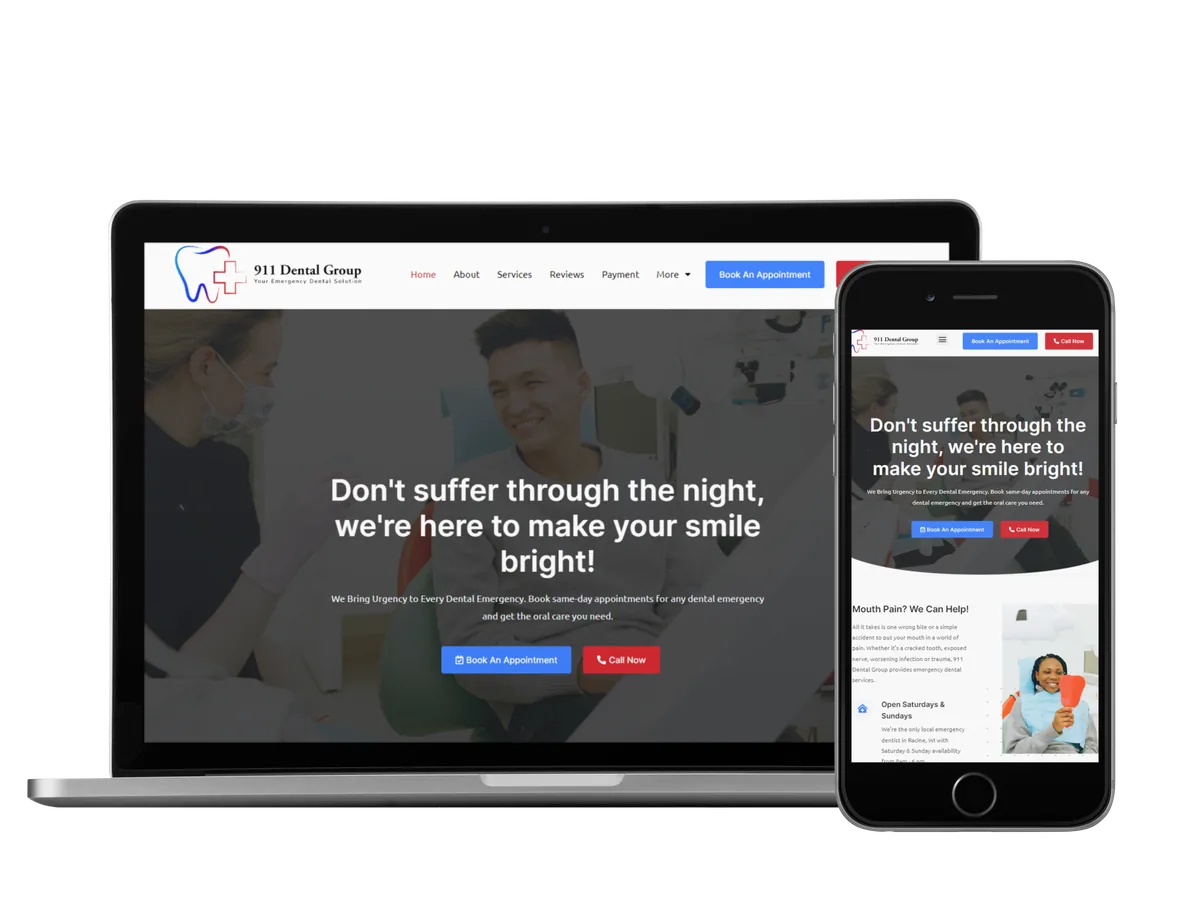 911 Dental Group — website by Kickass